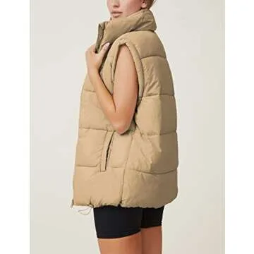Watashi Women's Quilted Puffer Vest for Stylish Warmth