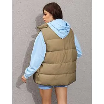 Watashi Women's Quilted Puffer Vest for Stylish Warmth