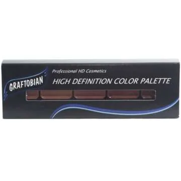 Graftobian HD Glamour Crème Foundation Palette (Blush) - High Definition 5 Color Makeup Palette, Cr...