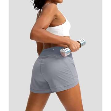 High Waisted Women's Quick-Dry Athletic Running Shorts