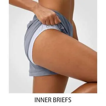 High Waisted Women's Quick-Dry Athletic Running Shorts