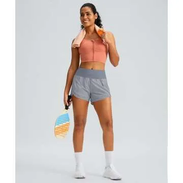 High Waisted Women's Quick-Dry Athletic Running Shorts