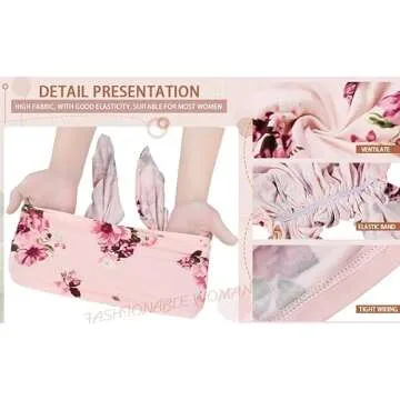 Comfortable Pink Flower Chemo Headscarf for Women