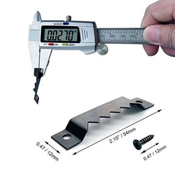 Suprom Sawtooth Picture Hangers Heavy Duty - Supports 50 lbs, 50 Pack Heavy Sawtooth Hangers with Sc...