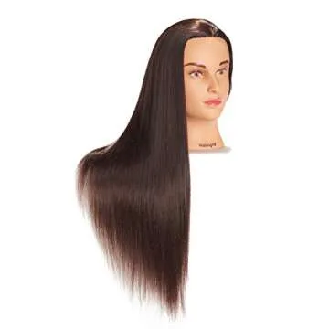 Hairingrid 26"-28" Mannequin Head Hair Styling Training Head Manikin Cosmetology Doll Head Synthetic...
