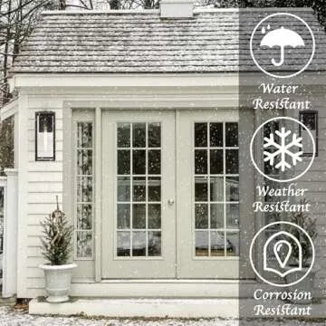 Bestshared Outdoor Wall Lantern, 1-Light Exterior Wall Sconce Light Fixtures,Outdoor Wall Mount Light, Exterior Wall Light,Outdoor Lighting Fixture, Black Wall Lamp with Clear Glass (Black, 2 Pack)