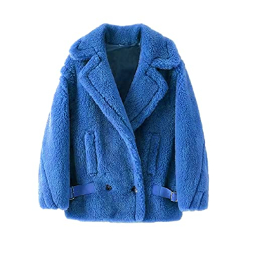 FLAVOR Women's Warm Wool Teddy Coat - Oversized & Cozy