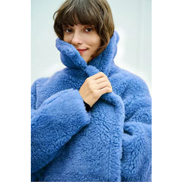 FLAVOR Women's Warm Wool Teddy Coat - Oversized & Cozy