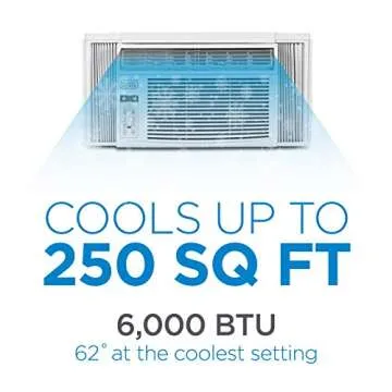 BLACK+DECKER 6000 BTU Window AC Unit with Remote
