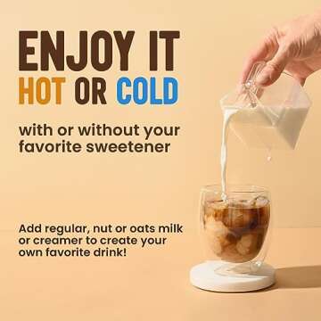 Instant Mushroom Coffee Dark Roast with 10 Mushrooms