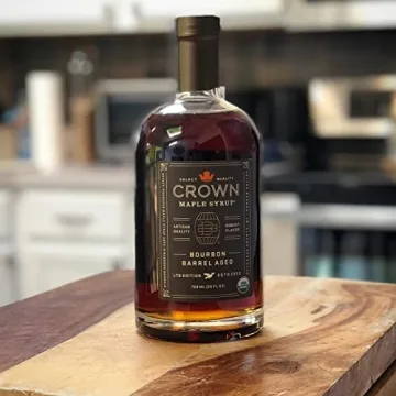 Crown Maple Bourbon Barrel Aged Organic Maple Syrup 25 Fl Oz