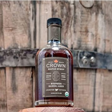 Crown Maple Bourbon Barrel Aged Organic Maple Syrup 25 Fl Oz