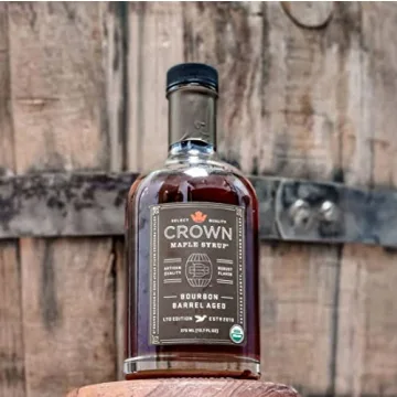 Crown Maple Bourbon Barrel Aged Organic Maple Syrup 25 Fl Oz