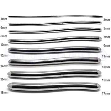 SURGICAL ONLINE 8 Hegar Medical Dilator Sounds Set 7.5inch Double Ended Instrument (Double Ended)