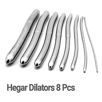 SURGICAL ONLINE 8 Hegar Medical Dilator Sounds Set 7.5inch Double Ended Instrument (Double Ended)