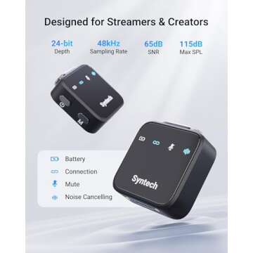 Syntech Wireless Lavalier Mic for iPhone & Android