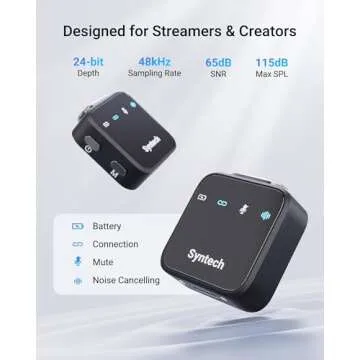 Syntech Wireless Lavalier Mic for iPhone & Android