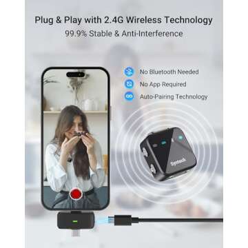 Syntech Wireless Lavalier Mic for iPhone & Android
