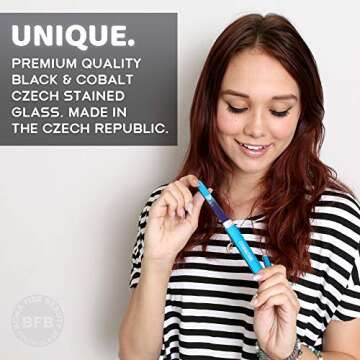 Fine Grit Nail Files, Glass Fingernail Files for Professional Manicure Nail Care, File in Any Direction, Expertly Shape & Sculpt Nails - Bona Fide Beauty Premium Czech Glass