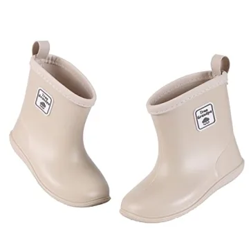 Tree Grandpa Toddler Rain Boots Size 8 for Boys Girls Kids Rain Shoes Boots Baby Rain Boots Waterproof and Lightweight With Easy-on