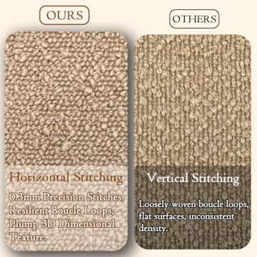 JoraLion 14x36 Neutral Textured Boucle Throw Pillow Cover, Beige Lumbar Pillow Cover Ivory Cozy Soft Cushion Case for Couch Sofa Bed Living Room Home Decor, Pack of 1 (Cover Only)