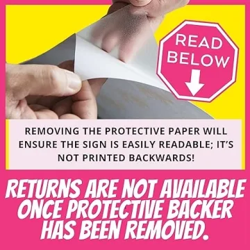 Yippee Daisy Acrylic Wedding Sign - Stylish Tabletop Decor