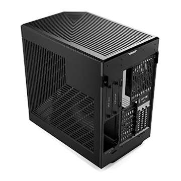 HYTE Y60 Modern Aesthetic Dual Chamber Panoramic Tempered Glass Mid-Tower ATX Computer Gaming Case with PCIE 4.0 Riser Cable Included, Black (CS-HYTE-Y60-B)