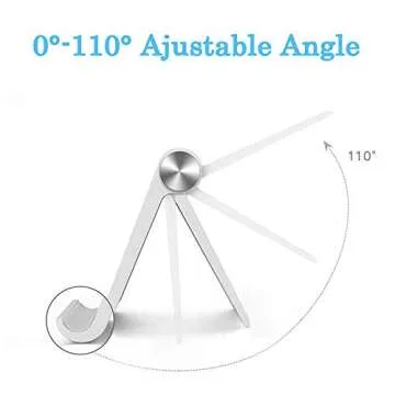 Mayten Foldable Desk Cell Phone Stand Adjustable iPhone iPad Holder Stand,Compatible for iPhone 14Pro 14Plus 13 12Pro Max 11 SE XS XR 8 7 6,Switch,iPad,Samsung,Kindle-White