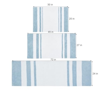 Madison Park Reversible Cotton Spa Rug for Comfort