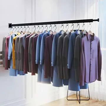 BOQORAD Wall Mounted Clothes Drying Rack - Sturdy, Versatile, Easy to Install