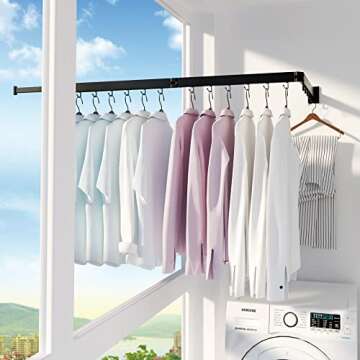 Efficient Wall Mounted Clothes Drying Rack - BOQORAD