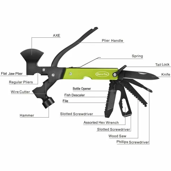 RoverTac 14 in 1 Multitool - Perfect Christmas Gift