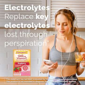 Emergen-C Raspberry 1000mg Vitamin C Drink Mix - 60 Pack