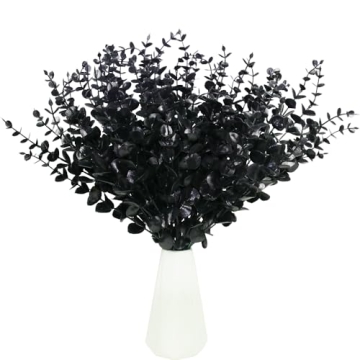 Tinsow Black Eucalyptus Stems for Home Decor and Weddings