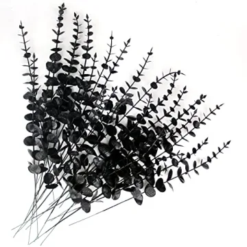 Tinsow Black Eucalyptus Stems for Home Decor and Weddings