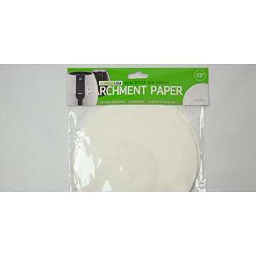 GoWISE USA GWA0005 Perforated Parchment Non-Stick Liners for Air Fryers, Steaming, Dumplings-100 Pcs, 7.5 Inches, White