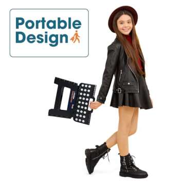 Flottian 9" Folding Step Stool for Adults and Kids Holds Up to 300 lbs,Non-Slip Folding Stools with Portable Handle, Compact Plastic Foldable Step Stool for Bathroom,Bedroom, Kitchen Black