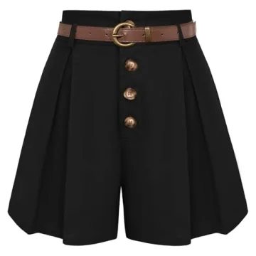 Stylish Belle Poque Women's High Waisted Cotton Shorts – Perfect for Summer