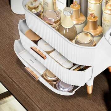 NLZFK Makeup Organizer for Vanity & Travel