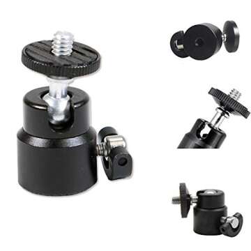 25 inch Flexible Jaw Arm Clamp Mount Holder Stand Compatible with Logitech Webcam C920s C925e C922 C930 C615 Brio StreamCam