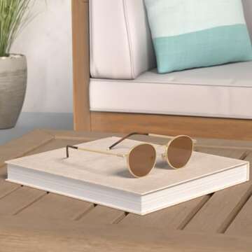 SUNGAIT Ponderable Metal Round Sunglasses for Men Women Classic Vintage Polarized Circle Sun Glasses