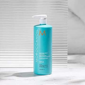 Moroccanoil Moisture Repair Shampoo and Conditioner Bundle, 33.8 Fl. Oz Set