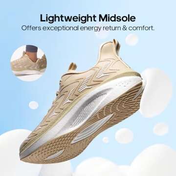 NORTIV 8 Women's Running Walking Tennis Shoes Comfortable Non-Slip FlyLife Breathable Athletic Worko...