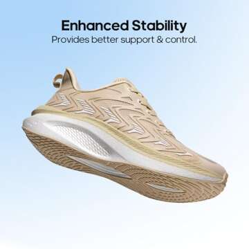 NORTIV 8 Women's Running Walking Tennis Shoes Comfortable Non-Slip FlyLife Breathable Athletic Workout Gym Cross Trainer Sports Sneakers,Size 7.5,Apricot,SNRR2402W