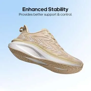 NORTIV 8 Women's Running Walking Tennis Shoes Comfortable Non-Slip FlyLife Breathable Athletic Workout Gym Cross Trainer Sports Sneakers,Size 7.5,Apricot,SNRR2402W