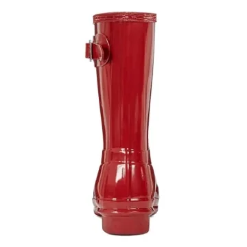 Hunter Women's Military Red Rain Boots for All-Day Comfort