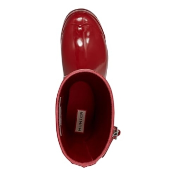 Hunter Women's Military Red Rain Boots for All-Day Comfort