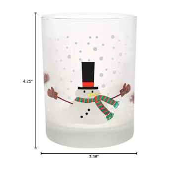 Culver frosted tumbler glasses set for festive gifting