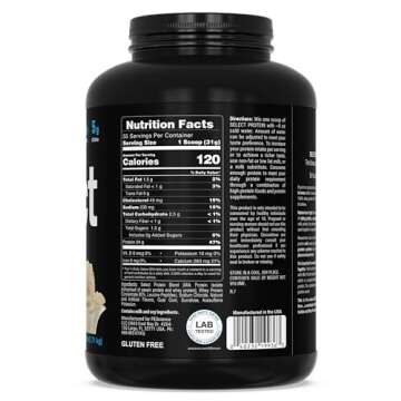 PEScience Select Protein Powder – Gourmet Vanilla, 55 Servings, Whey & Casein Blend for Muscle Growth & Recovery, Low Carb, Low Fat, Gluten-Free, 24g Protein Powder Per Serving, Great Tasting Flavors
