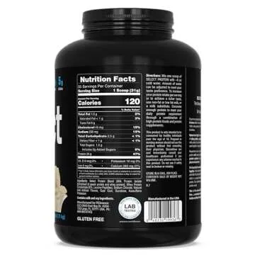 PEScience Select Protein Powder – Gourmet Vanilla, 55 Servings, Whey & Casein Blend for Muscle Growth & Recovery, Low Carb, Low Fat, Gluten-Free, 24g Protein Powder Per Serving, Great Tasting Flavors